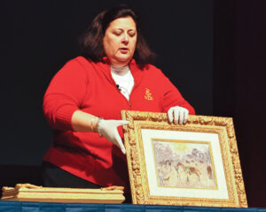 Dr. Lori appraises antiques on the spot and teaches audiences how to identify valuable pieces.