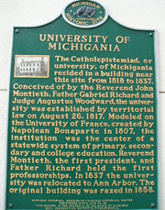 Founding marker for the U