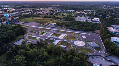 Mcity at Sunrise by Michigan Photography.