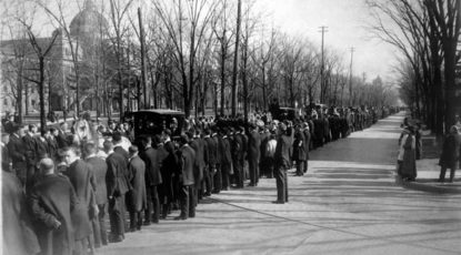 William B. Angell Funeral, Ann Arbor, 1916