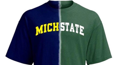 T-Shirt -- MSU and U-M.