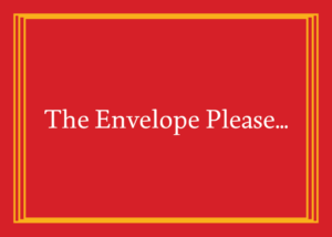 A generic envelope that reads: The envelope, please. Stock.