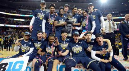 Big Ten Basketball Champs, 2017. (Image: mgoblue.com.)