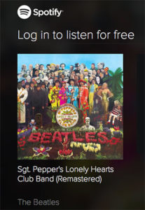 Spotify, Beatles