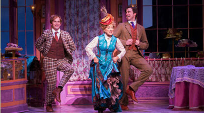 2017 Tony winner Gavin Creel, right, with Bette Midler on Broadway,