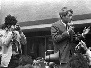 RFK in Detroit, May 15, 1968. (Image credit: Andrew Sacks.)