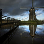 Windmills in Kinderdijk, just outside of Rotterdam.