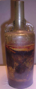 Ancient bottle of alcohol