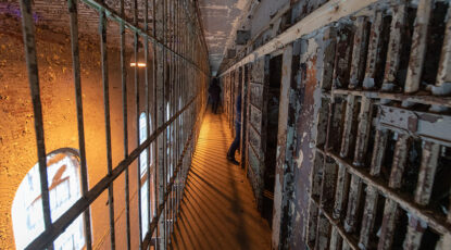 A cellblock at the former Ohio State Reformatory in Mansfield, Ohio. (Photo by Roger Hart, Michigan Photography)