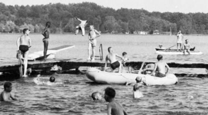 Fresh Air Camp, circa 1938. (Image courtesy of U-M's Bentley Historical Library.)