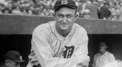 Ty Cobb in the dugout