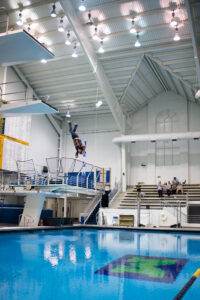 Student diver falls from board