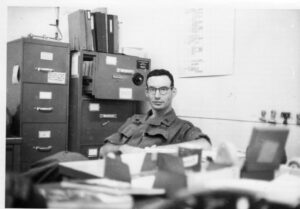 Bruce Stern at his desk