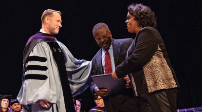 The Ogunde family at 2019 Law School Commencement.