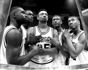 Ray Jackson, Chris Webber, Juwan Howard, Jalen Rose, Jimmy King