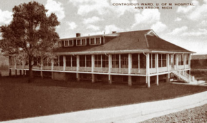 The U-M Contagious Hospital, opened 1914