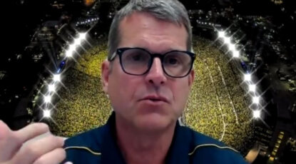 Jim Harbaugh on Zoom, July 2020