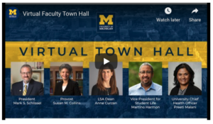 Faculty virtual town hall