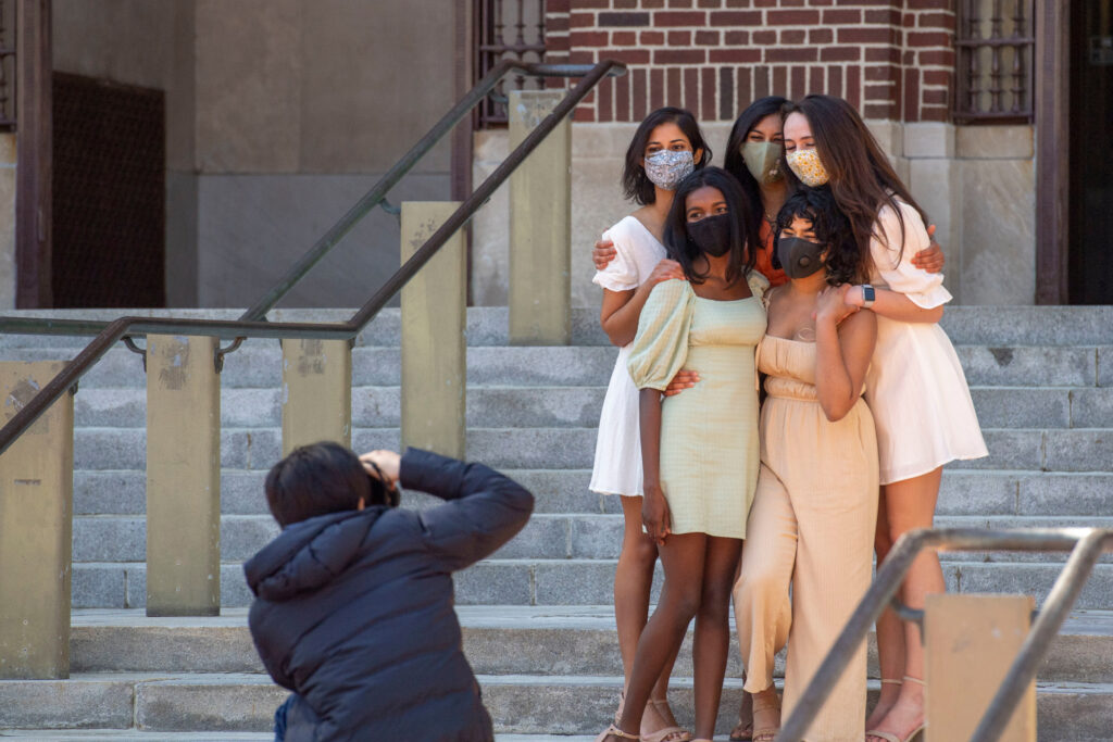 Women grads celebrate