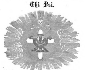 Original Chi Psi fraternity logo at U-M