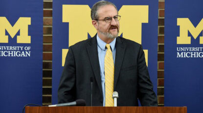 Mark Schlissel at the podium