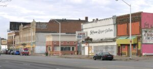 Jefferson-Chalmers Historic Business District Detroit.