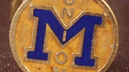 Michigan Union lapel pin, or button