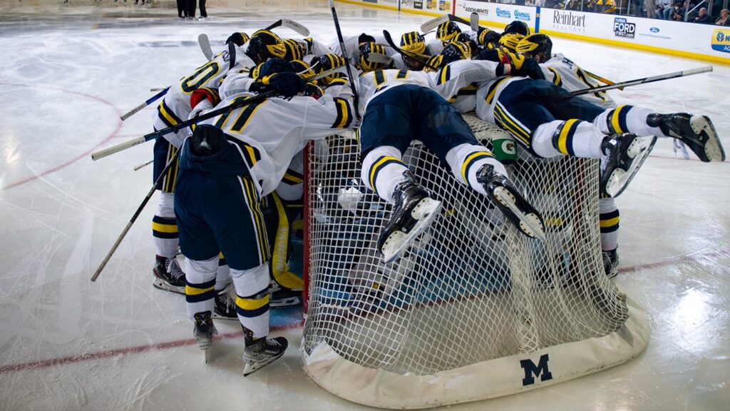 Men's hockey pileup