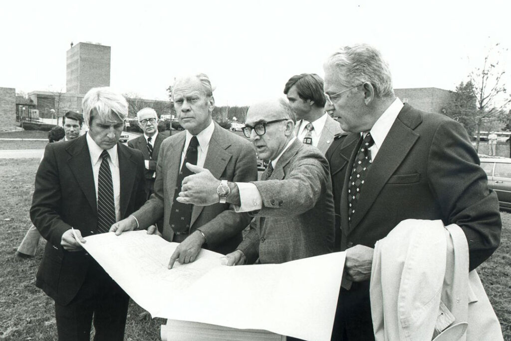 Robben Fleming with Gerald Ford