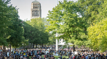 Festifall on the University of Michigan Diag