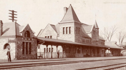 Michigan Central Railroad station in 1890. Today it is the Gandy Dancer restaurant.