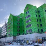 Central Campus Housing Complex starts to emerge. Winter.