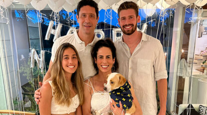 A beautiful family of University of Michigan graduates, the Borges, who are based in Sao Paulo, Brazil. Father, son, and daughter are accomplished athletes.