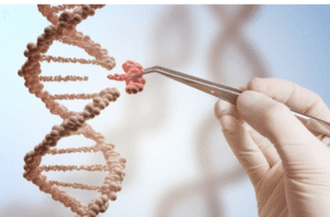 Image shows manipulation of the genome.