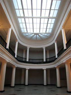 Restoration of the museum's familiar apse, which houses 'Nydia' and other American and European art. (Photo courtesy U-M Museum of Art.)