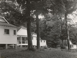 The Alumni Association purchased the camp in 1962, later giving it the name Michigania. (Photo courtesy Alumni Association of U-M.)