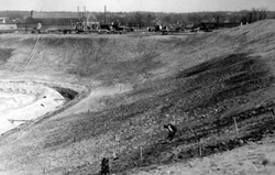 Michigan Stadium under construction