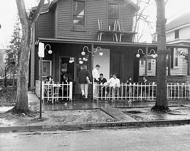 Casa Dominick's, the legendary student hangout, back in its early days. (Image courtesy of U-M Bentley Historical Library.)