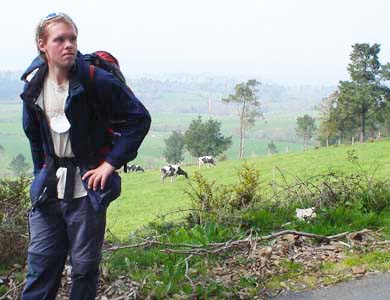 Nick Hoekstra takes in the mountain air along the Trail of Santiago. (Image courtesy of Nick Hoekstra.)