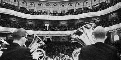 Performing at the Kiev Palace was a genuine highlight of the tour. (Image courtesy of the U-M Bentley Historical Library.)