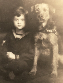 The collection includes rarely seen photographs of Welles as a boy. (Image courtesy of U-M's SpecialCollections Library,)