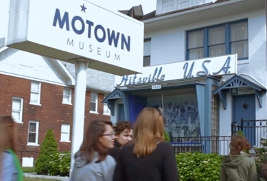 Students in the Semester in Detroit program visit Hitsville USA.