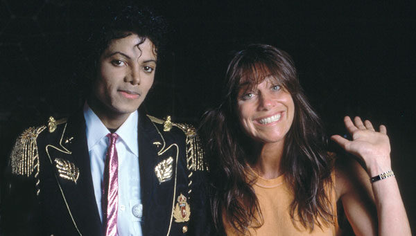 Photographer Lynn Goldsmith with Michael Jackson in 1984. (Photo by Lynn Goldsmith)