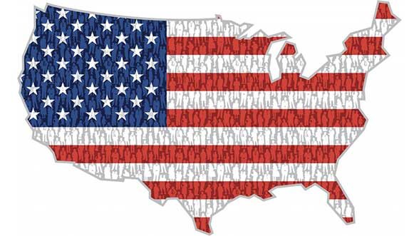 New American family flag graphic, courtesy of ISR