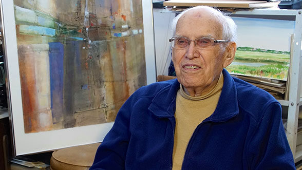 Bill Lewis in his studio.