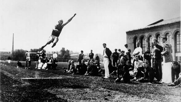 Jesse Owens at U-M, 1936.