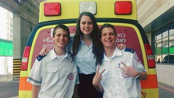 Jesse Adler with her MDA unit. (Courtesy of Adler.)