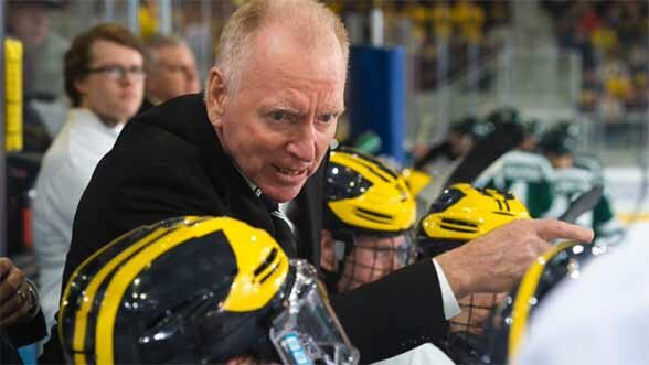 U-M hockey coach Red Berenson (Image: mgoblue.com).