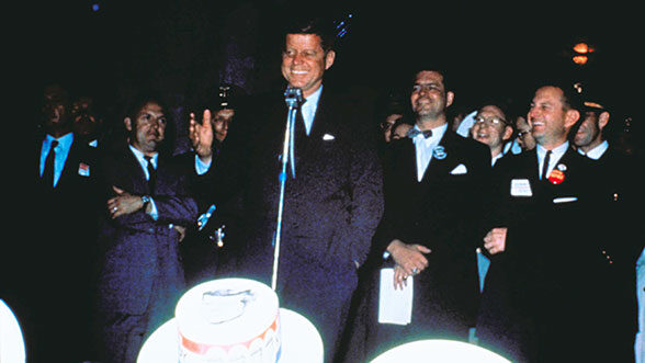 JFK at the Michigan Union, 1960.