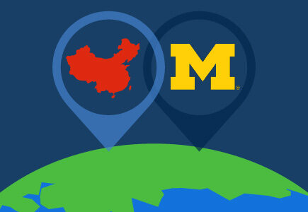 U-M in China graphic